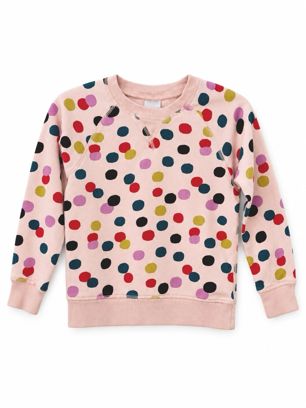 Hanna Andersson Girls Polka Dot Crewneck Sweatshirt Pink Size 5 110 cm